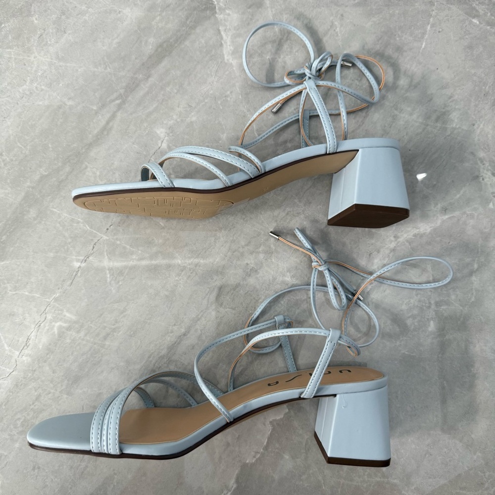 NWOT Women’s Unisa Venina Lace Up Tie Strappy Block Heel Sandals Size 10 - Picture 6 of 14